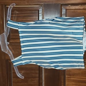Crop swim top